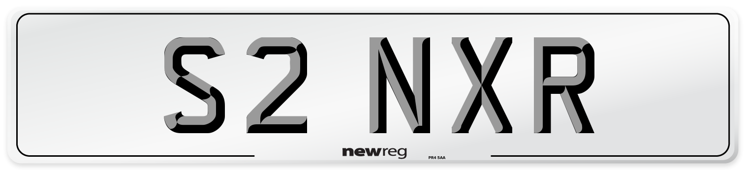 S2 NXR Number Plate from New Reg